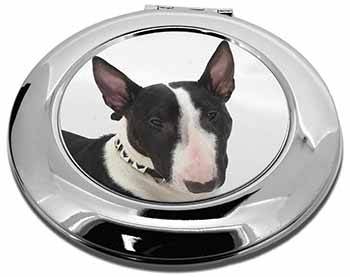 Bull Terrier Dog Make-Up Round Compact Mirror