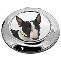 Bull Terrier Dog Make-Up Round Compact Mirror