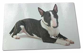 Large Glass Cutting Chopping Board Bull Terrier Dog