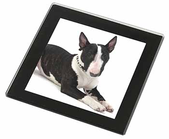 Bull Terrier Dog Black Rim High Quality Glass Coaster