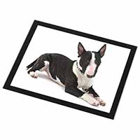 Bull Terrier Dog Black Rim High Quality Glass Placemat