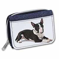 Bull Terrier Dog Unisex Denim Purse Wallet