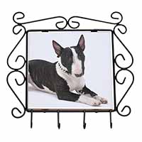 Bull Terrier Dog Wrought Iron Key Holder Hooks