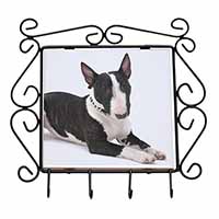 Bull Terrier Dog Wrought Iron Key Holder Hooks