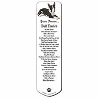 Brindle and White Bull Terrier "Yours Forever..." Bookmark, Book mark, Printed f