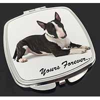 Brindle and White Bull Terrier "Yours Forever..." Make-Up Compact Mirror