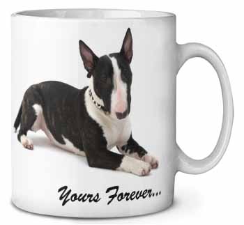 Brindle and White Bull Terrier "Yours Forever..." Ceramic Coffee Mug/Tea Cup