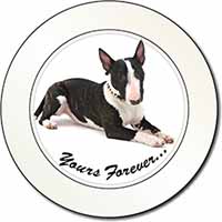 Brindle and White Bull Terrier "Yours Forever..." Car or Van Permit Holder/Tax D