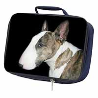 A Beautiful Brindle Bull Terrier Navy Insulated School Lunch Box/Picnic Bag