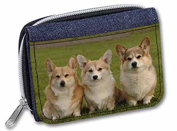 Pembroke Corgi Dogs Unisex Denim Purse Wallet