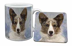 Cardigan Corgi Dog Mug and Coaster Set