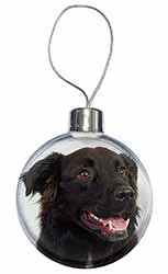 Black Border Collie Dog Christmas Bauble