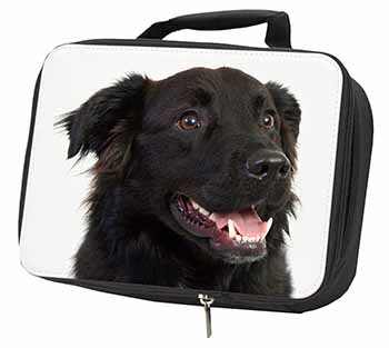 Black Border Collie Dog Black Insulated School Lunch Box/Picnic Bag