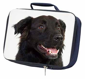 Black Border Collie Dog Navy Insulated School Lunch Box/Picnic Bag