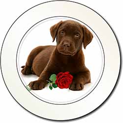 Chesapeake Bay Retriever with Rose Car or Van Permit Holder/Tax Disc Holder