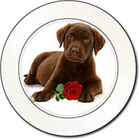 Chesapeake Bay Retriever with Rose Car or Van Permit Holder/Tax Disc Holder