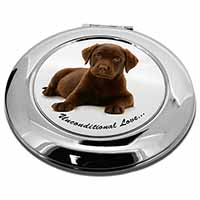 Chesapeake Bay Retriever-Love Make-Up Round Compact Mirror