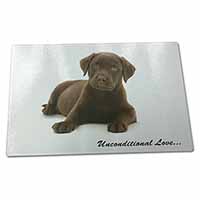 Large Glass Cutting Chopping Board Chesapeake Bay Retriever-Love