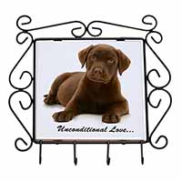 Chesapeake Bay Retriever-Love Wrought Iron Key Holder Hooks