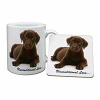 Chesapeake Bay Retriever-Love Mug and Coaster Set