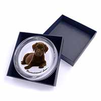 Chesapeake Bay Retriever-Love Glass Paperweight in Gift Box