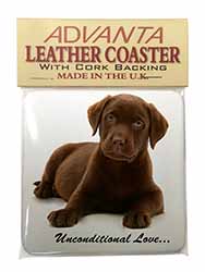 Chesapeake Bay Retriever-Love Single Leather Photo Coaster