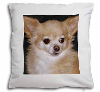 Chihuahua Dog Soft White Velvet Feel Scatter Cushion