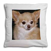 Chihuahua Dog Soft White Velvet Feel Scatter Cushion