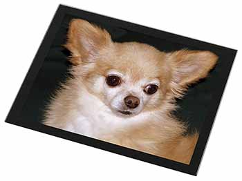 Chihuahua Dog Black Rim High Quality Glass Placemat