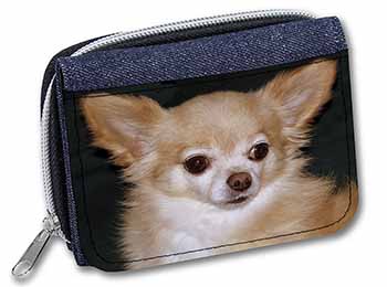 Chihuahua Dog Unisex Denim Purse Wallet