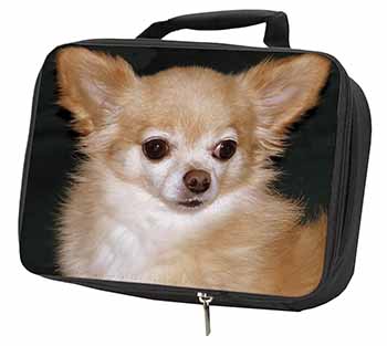 Chihuahua Dog Black Insulated School Lunch Box/Picnic Bag