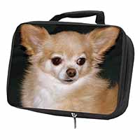 Chihuahua Dog Black Insulated School Lunch Box/Picnic Bag