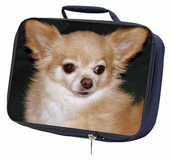Chihuahua Dog Navy Insulated School Lunch Box/Picnic Bag