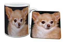 Chihuahua Dog Mug and Coaster Set