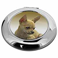 Chihuahua Make-Up Round Compact Mirror