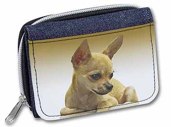 Chihuahua Unisex Denim Purse Wallet