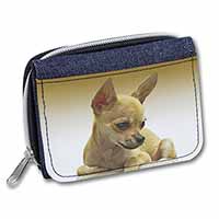 Chihuahua Unisex Denim Purse Wallet