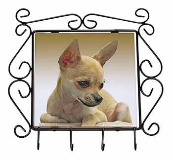 Chihuahua Wrought Iron Key Holder Hooks