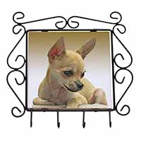 Chihuahua Wrought Iron Key Holder Hooks