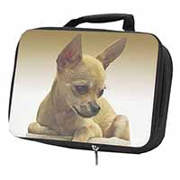 Chihuahua Black Insulated School Lunch Box/Picnic Bag