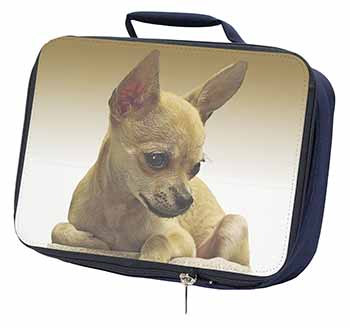 Chihuahua Navy Insulated School Lunch Box/Picnic Bag