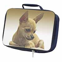 Chihuahua Navy Insulated School Lunch Box/Picnic Bag