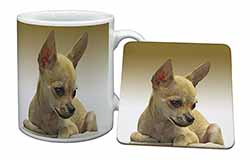 Chihuahua Mug and Coaster Set