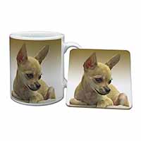 Chihuahua Mug and Coaster Set