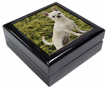 White Chihuahua Dog Keepsake/Jewellery Box