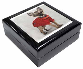 Chihuahua in Dress Keepsake/Jewellery Box