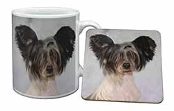 Chinese Crested Dog Mug and Coaster Set