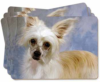 Chinese Crested Powder Puff Dog Picture Placemats in Gift Box