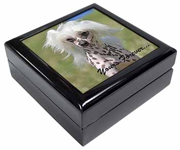 Chinese Crested Dog "Yours Forever..." Keepsake/Jewellery Box
