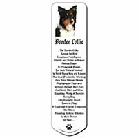 Tri-Colour Border Collie Dog Bookmark, Book mark, Printed full colour